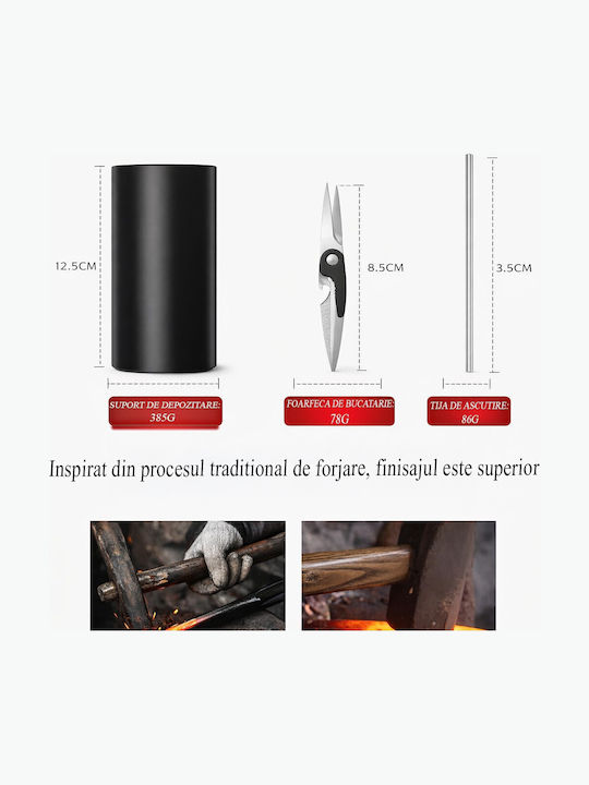 Alista Home Set Cuțite Cu Bază Din Oțel Inoxidabil 9 Bucăți