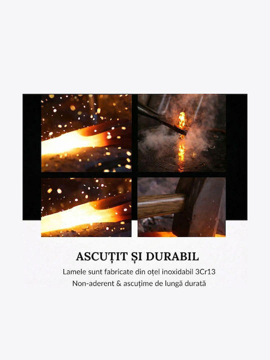 Alista Home Set Cuțite Cu Bază Din Oțel Inoxidabil 9 Bucăți