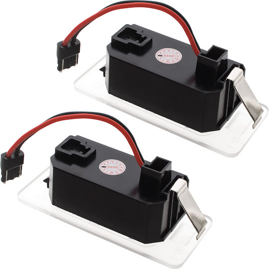 Fiat 500x 2014 Led License Plate Lights 2 Pcs Set