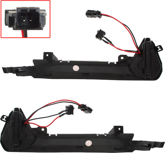Audi A6 C7 12-18 Left + Right Turn Signal Mirror Smoked Dynamic Led 2 Pcs Set