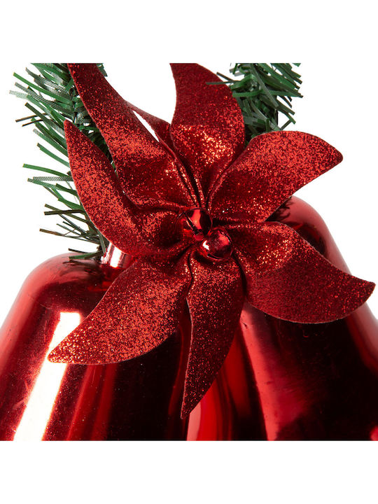 Weihnachtsdekoration Rote Glocken Bogen 23 cm