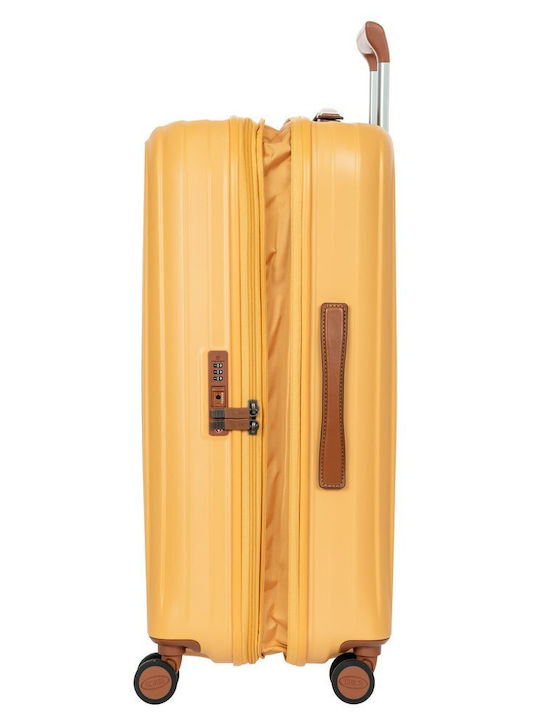 Bric's Milano Medium Travel Suitcase Honey Height 69cm
