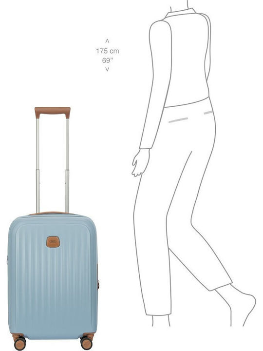 Bric's Milano Valiză de Călătorie Medie Sky Blue cu Înălțimea de 57 cm