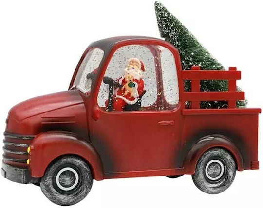 Christmas Decoration Car Type Santa Claus Figurines Tree 3 Modes Musical Function Moving Snow Battery Operated 3 X Aa Not Included Usb Cable Included Red Model 24 X 10 X 19 Cm Warm White