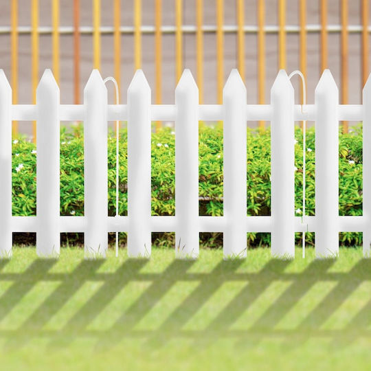 Vilde Plastic Garden Hedge In White Colour 30x30cm 10 Pieces