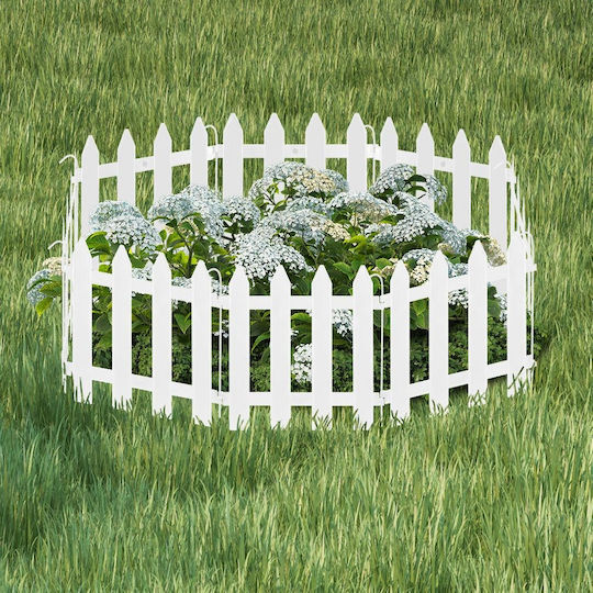 Vilde Plastic Garden Hedge In White Colour 30x30cm 10 Pieces