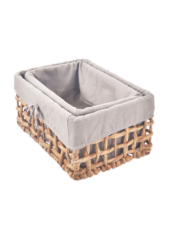 Orion Fabric Beige Storage Basket 2 Pieces