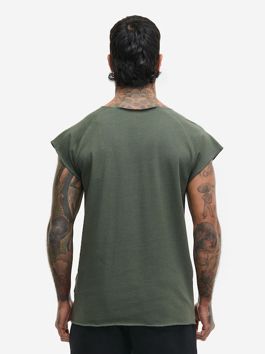 T-shirt Olive/white