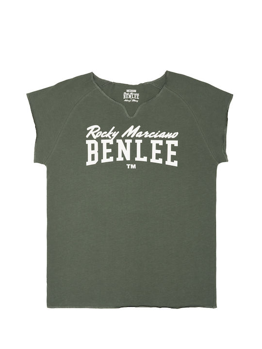 T-shirt Olive/white