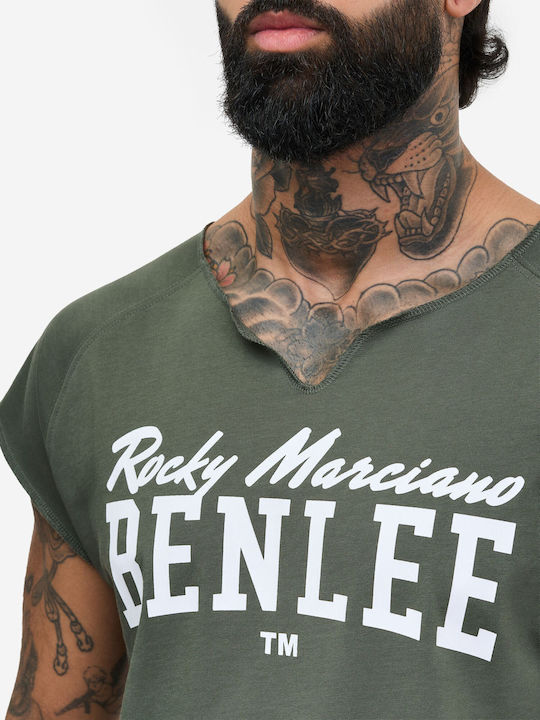 T-shirt Olive/white