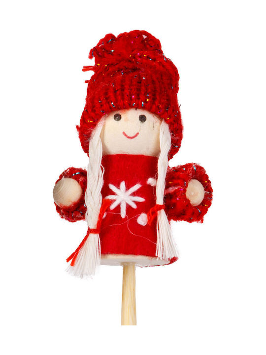 Decorațiune De Crăciun Elf Scandinav Pe Băț 50 Cm Figurina Textilă Ghiveci Decor Interior