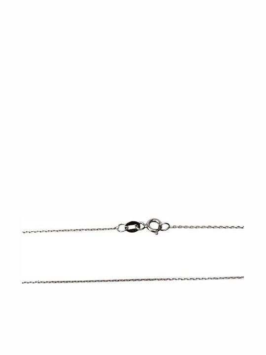 925 Rhodiumbeschichtete Silber Halskette Choker Stil 38 Cm 1 G