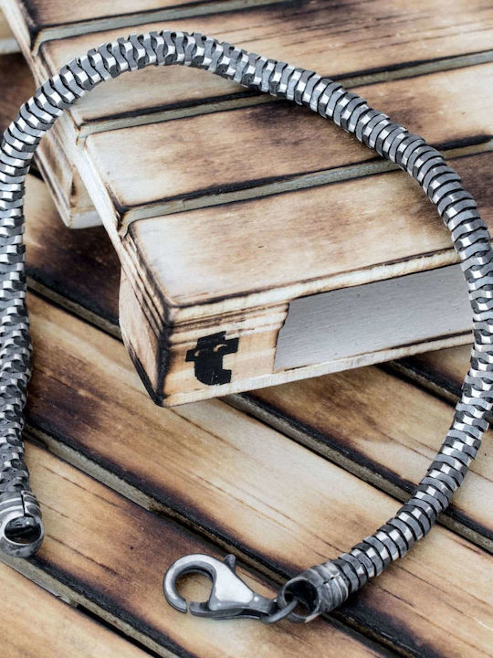 Men's Bracelet Chain Handmade Silver 925 21cm