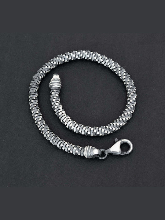 Men's Bracelet Chain Handmade Silver 925 21cm