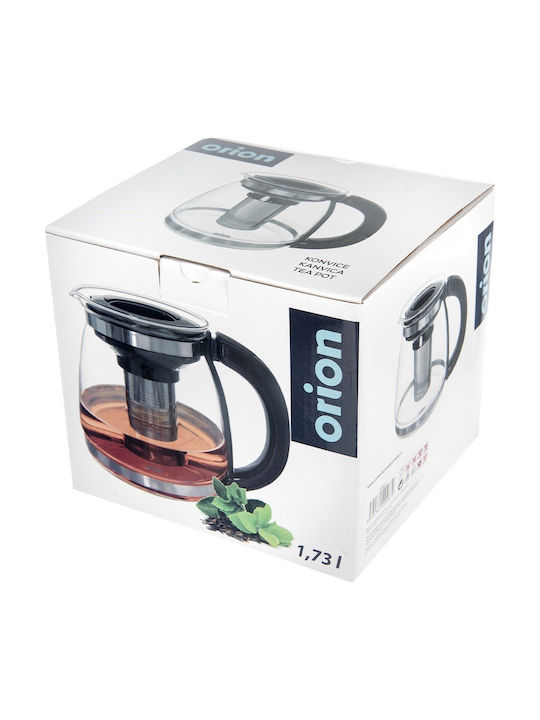 Orion Teekanne mit Filter Glas Transparente 1730ml
