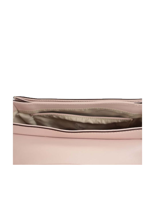 Leder Damen Schultertasche Rosa