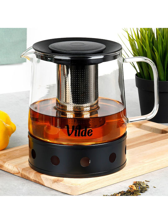 Vilde Teapot with Filter Glass Transparent 1500ml