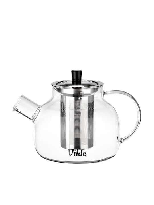 Vilde Vilde Teekanne mit Filter Glas Transparent 850ml