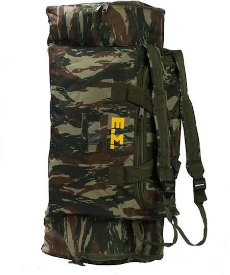 Survivors Military Travel Backpack Polyester Greek Camouflage 89lt
