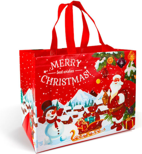 Alista Home Geantă Tesătura Crăciun Pentru Cadou Roșie 25x17x31cm