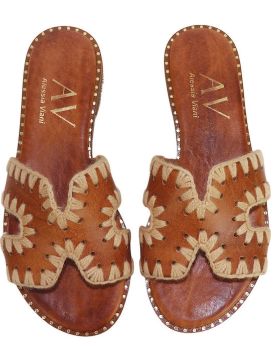 Leather Women's Anatomic Tabac Brown Sandals