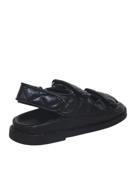Women's Black Flat Sandals
