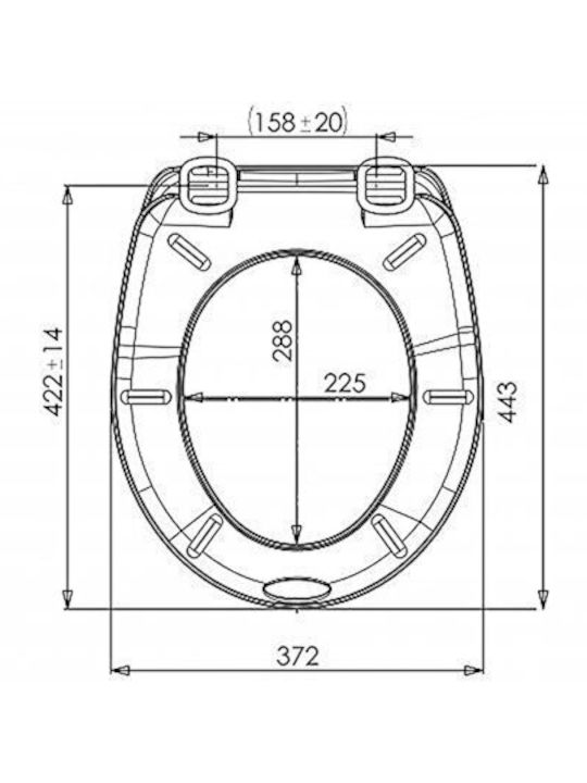 SteweHome Toilet Seat Plastic