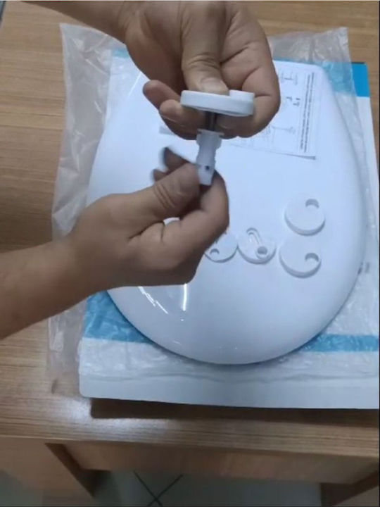 SteweHome Toilet Seat Plastic White