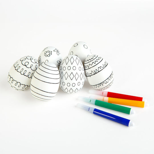 Easter Egg Decorating Set Markers 6 Eggs Creative Activity Kids