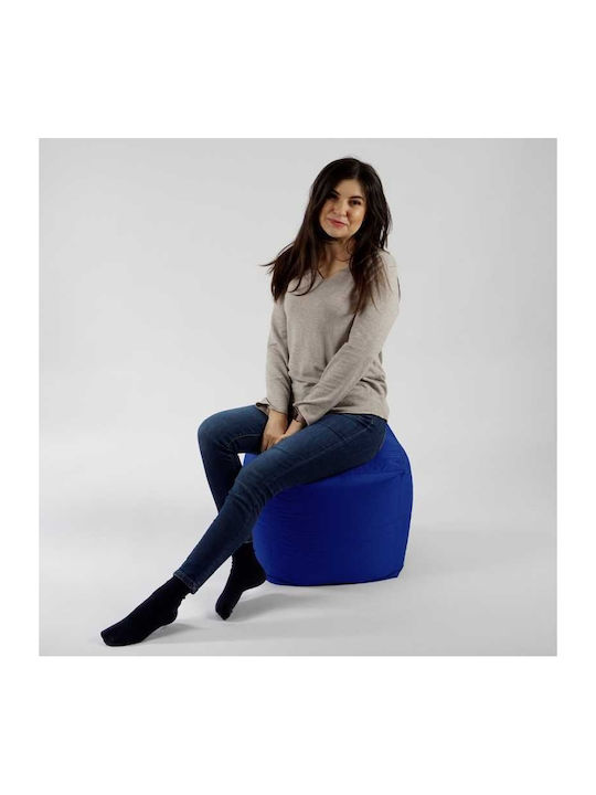 Vielseitiger Sitzsack Hocker Wasserdicht Royal Blau 40x40x40cm