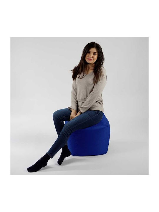 Vielseitiger Sitzsack Hocker Wasserdicht Royal Blau 40x40x40cm