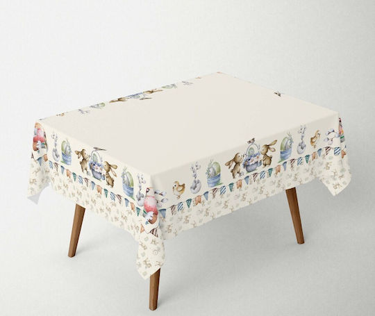 100% Baumwoll Tischtuch Verspieltes Druck 140x180cm Feta
