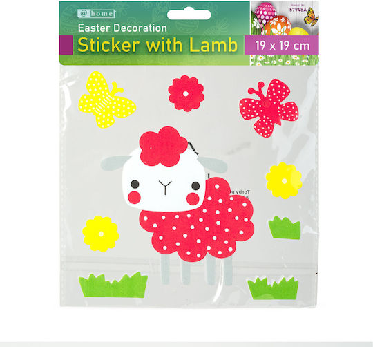 Easter Decorative Sticker Lamb 19 × 19 Cm
