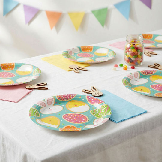 Easter Paper Plate 23 Cm 8 Pcs Set