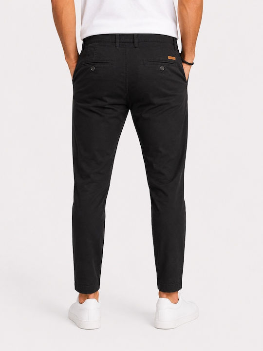 Herrenhosen Chino in Entspannte Passform Schwarz