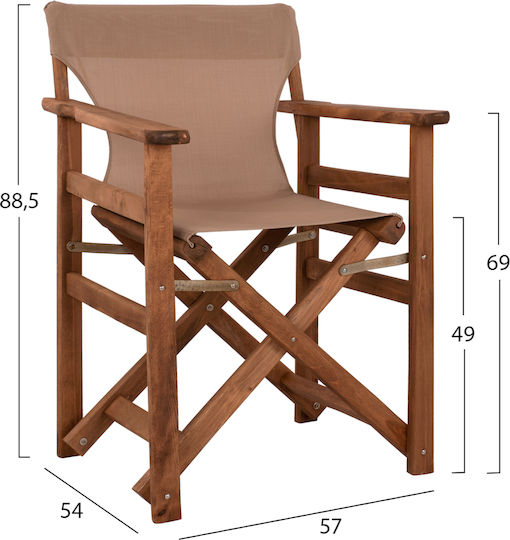 Set Sala De Mese Pentru Exterior Limnos Culoare Nuc 5 Piese