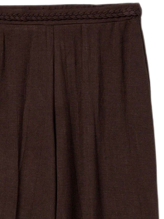 Women's Pantaloons with Rubber Band Brown