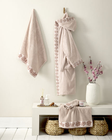 Nima Handtuch-Set 3 Stück Semelia Rosa Gewicht 450gr/m²