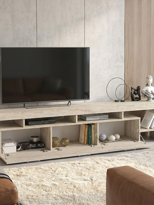 TV-Ständer Acnes Travertine M220xP40xH52cm