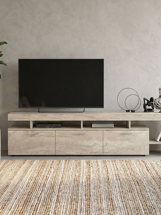 TV-Ständer Acnes Travertine M220xP40xH52cm