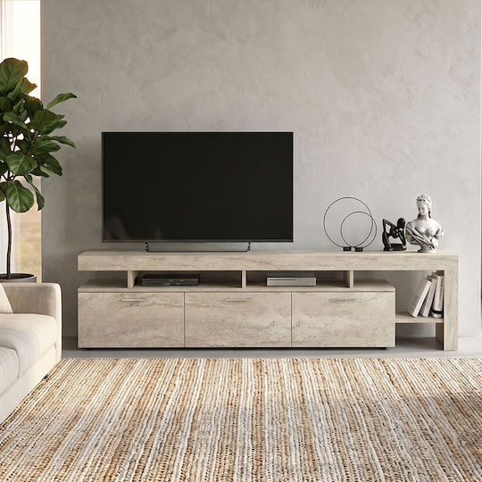 Dulap TV Acnes Travertine 220x40x52cm