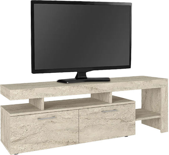 Έπιπλο Τηλεόρασης Acnes Travertine Μ160xΠ40xΥ53cm