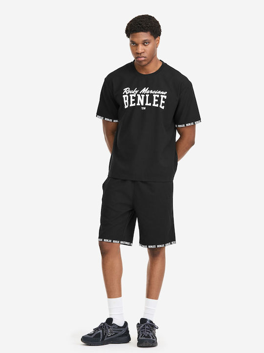 Pantaloni Scurți Bărbați Sport Set Negru/Alb