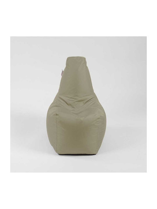 Πουφ Πολυθρόνα Αδιάβροχη Beige 50x40x55cm