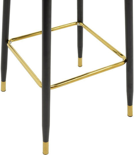 Скамеика Бар с Облегалка Метална Casenio Бежови 2 Броя 48x50x107см