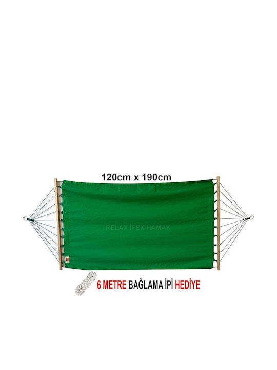 SteweHome Hamac Dublu Material Textil Verde 120x180cm SteweHome Hamac Dublu Material Textil Verde 120x180cm