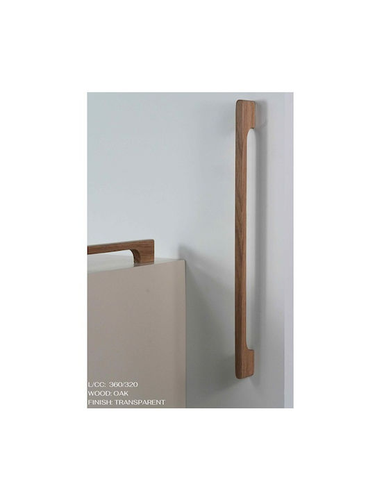 Finetto Mâner Pentru Mobilier Din Lemn Stejar Cu Centrele Găurilor 96mm 273-UPR0091#96 Finetto Mâner Pentru Mobilier Din Lemn Stejar Cu Centrele Găurilor 96mm 273-UPR0091#96