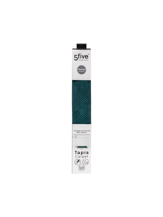 5Five Non-Slip Bath Mat Microfiber 186159 Petrol Blue 45x75cm