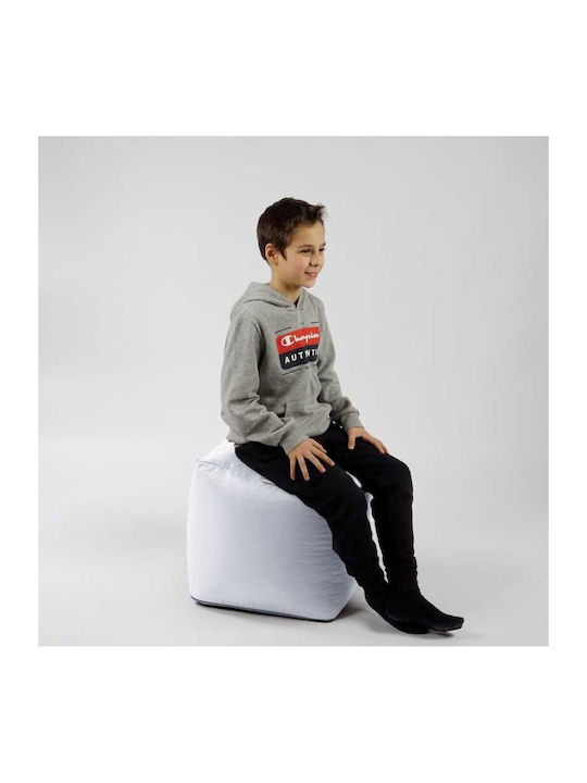 Vielseitiges Sitzsack Hocker Wasserdicht Weiß 40x40x40cm