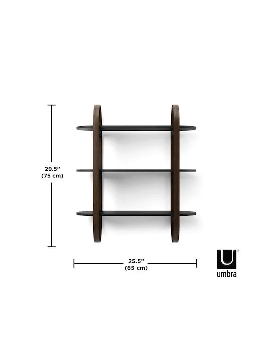 Ράφι Τοίχου Σετ Umbra 65x24x75εκ.